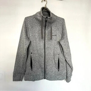 Avalanche Brooke Hi Neck Full Zip Jacket Size XL Heather Gray Fleece Lined
